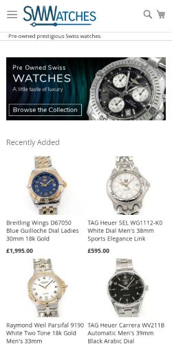 Mobile page screenshot