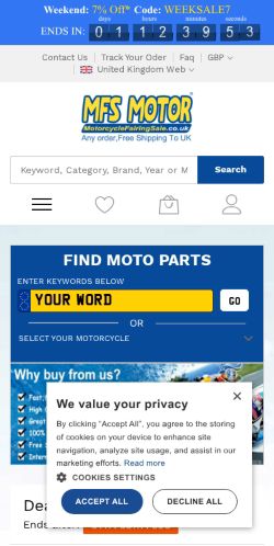 Mobile page screenshot