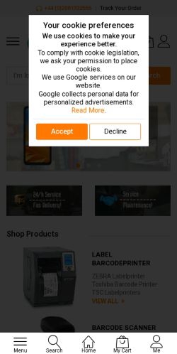 Mobile page screenshot