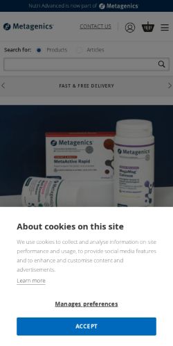 Mobile page screenshot