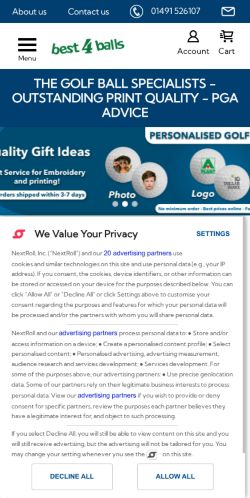 Mobile page screenshot