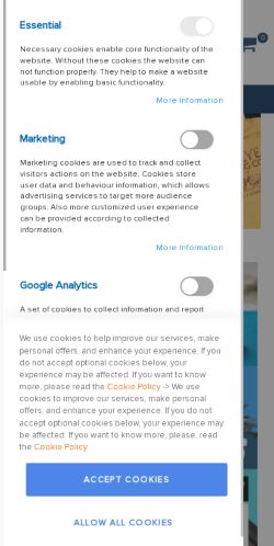 Mobile page screenshot