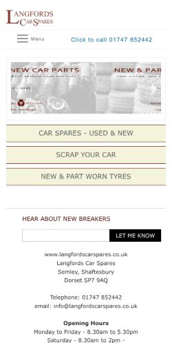 Mobile page screenshot