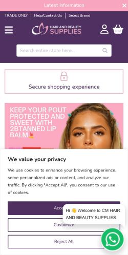 Mobile page screenshot