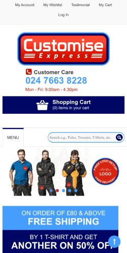 Mobile page screenshot