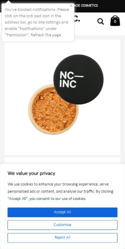 Mobile page screenshot