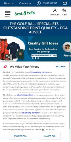 Mobile page screenshot