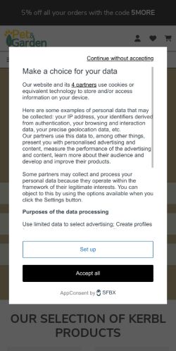 Mobile page screenshot
