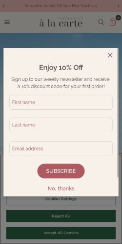 Mobile page screenshot