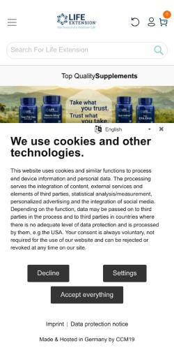 Mobile page screenshot