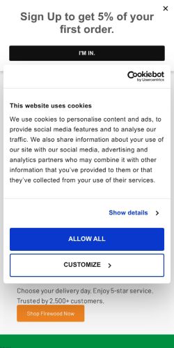 Mobile page screenshot
