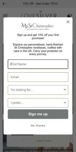 Mobile page screenshot