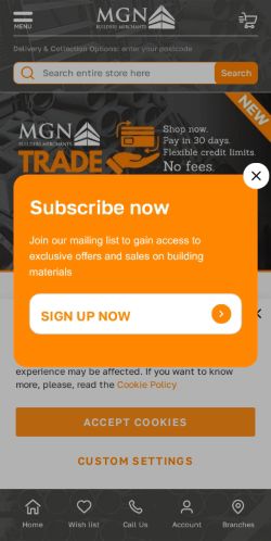 Mobile page screenshot
