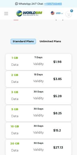 Mobile page screenshot