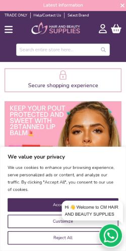 Mobile page screenshot
