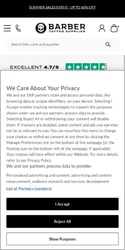 Mobile page screenshot
