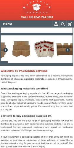 Mobile page screenshot