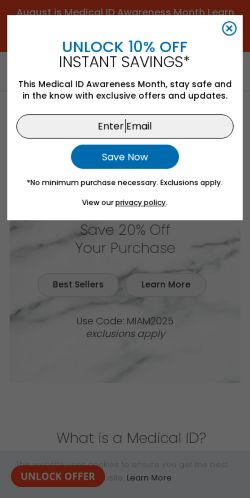 Mobile page screenshot