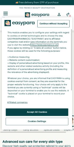 Mobile page screenshot