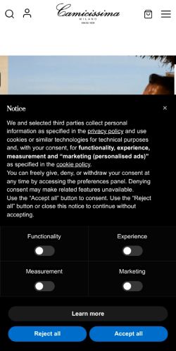 Mobile page screenshot