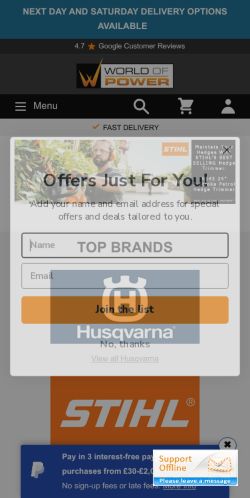 Mobile page screenshot