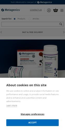 Mobile page screenshot