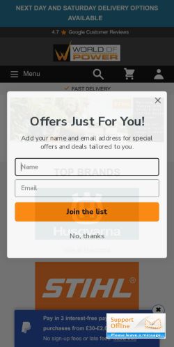 Mobile page screenshot