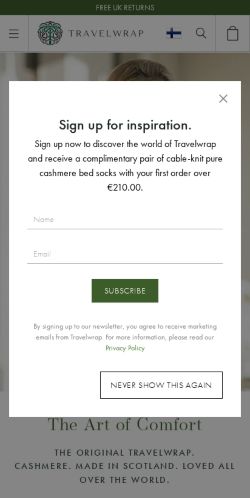 Mobile page screenshot
