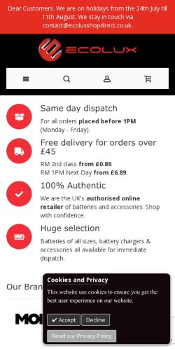 Mobile page screenshot