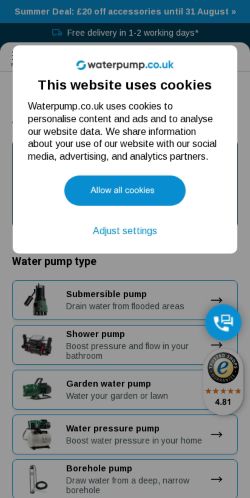 Mobile page screenshot