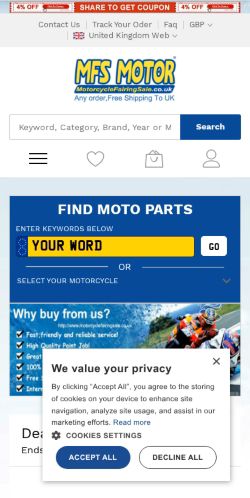 Mobile page screenshot