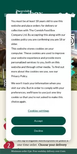 Mobile page screenshot