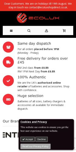 Mobile page screenshot