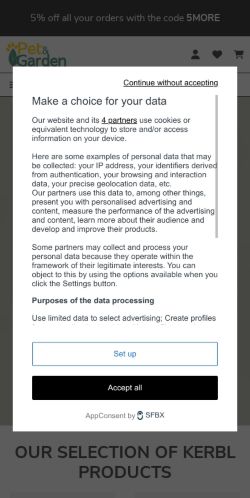 Mobile page screenshot
