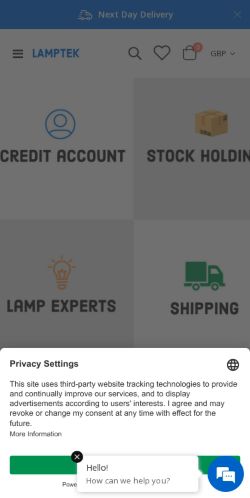 Mobile page screenshot