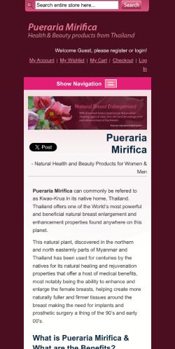 Mobile page screenshot