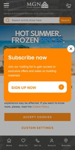 Mobile page screenshot