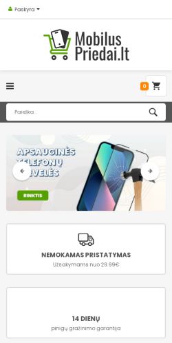 Mobile page screenshot