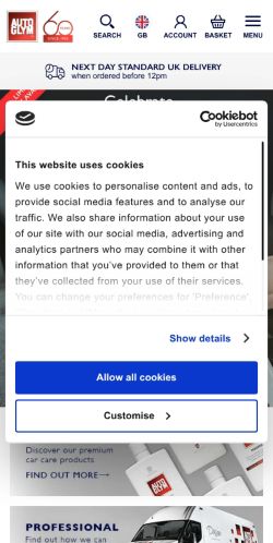 Mobile page screenshot