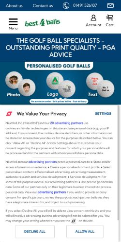 Mobile page screenshot