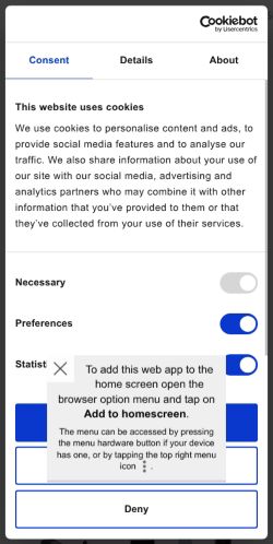 Mobile page screenshot