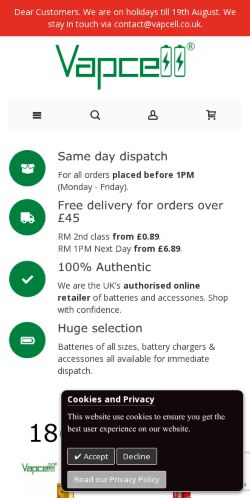 Mobile page screenshot