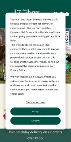 Mobile page screenshot