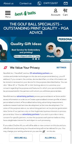 Mobile page screenshot