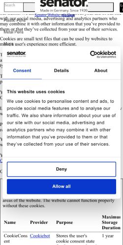 Mobile page screenshot