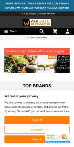 Mobile page screenshot