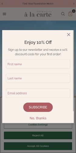 Mobile page screenshot