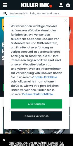 Mobile page screenshot