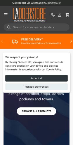 Mobile page screenshot