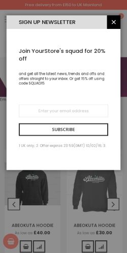 Mobile page screenshot